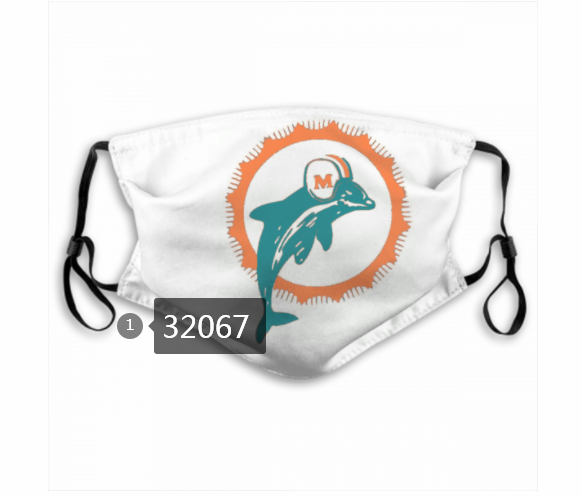 NFL 2020 Miami Dolphins 103 Dust mask with filter